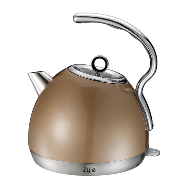 ZYLE Elektriskā Tējkanna ZY88KG | 1.8 L, 2200 W, Noņemams Kaļķakmens Filtrs, Sudraba Krāsā