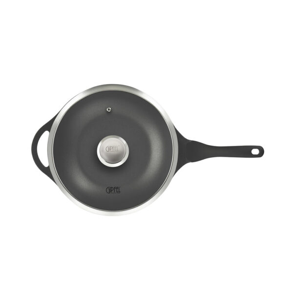 Wok panna RICHMOND ar stikla vāku 32cm