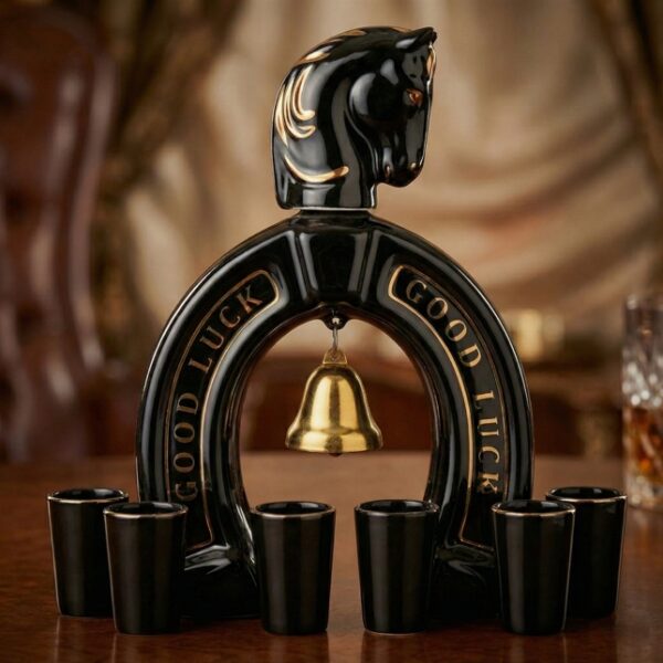 Keraminis rinkinys "Pasaga" (Good Luck) | Grafinas ir 6 taurelės