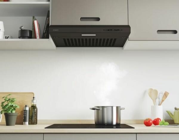 Piekaramais tvaika nosūcējs Candy | 60 cm, melns