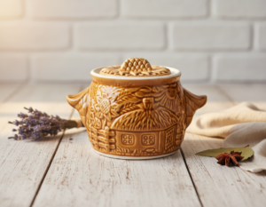 Moliniai Puodai Troškinimui “Malunelis” (Čenakinės) 6 vnt. | 500 ml, Keramika, Tinka Orkaitėms ir Mikrobangėms