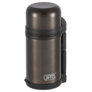 GIPFEL Vakuuminis termosas Santos 52332 | 1 l, Plienas 18/10, Tamsiai pilkas