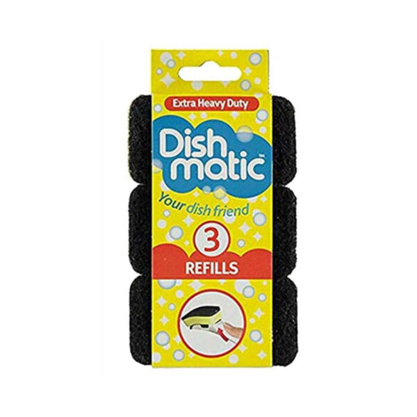 Dishmatic Rupjas sūkļi, 3 gab. | Intensīvai tīrīšanai, melns slānis