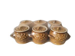 Lengvo molio puodai troškinimui 6vnt