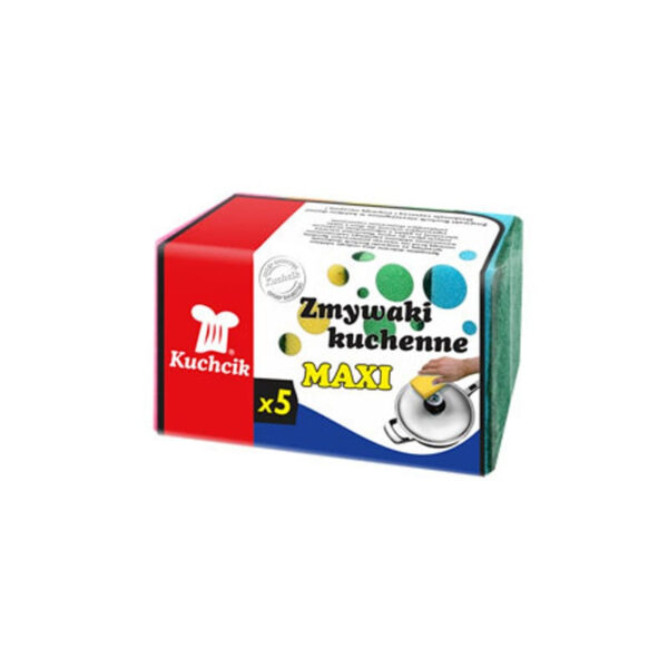 KUCHCIK MAXI Divslāņu Sūkļi 5 gab. | Lieli, Izturīgi, Ikdienas Mazgāšanai