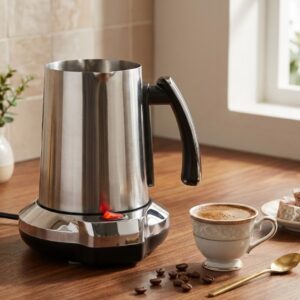 IBRAHIM Elektrinis kavos aparatas 200S | 250 ml, 400 W, Nerūdijantis plienas