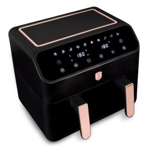 Dvigubo krepšelio oro gruzdintuvė, 4+4L Berlinger Haus BH9659 Black Rose