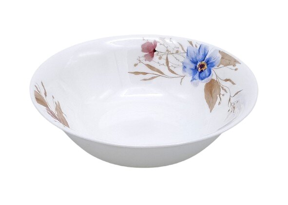 59b537cacf56eb1d1328301d1e619313-fb863_reference Rūdīta stikla bļodu komplekts "Opal", 19 cm (3 gab., Ziedu raksts) - Image 1