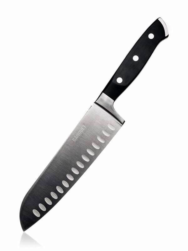 alivio-aantoku-peilis-315-cm-e0979_reference Santoku nazis Banquet Alivio, 31,5 cm, ar padziļinājumiem, nerūsējošais tērauds - Image 1