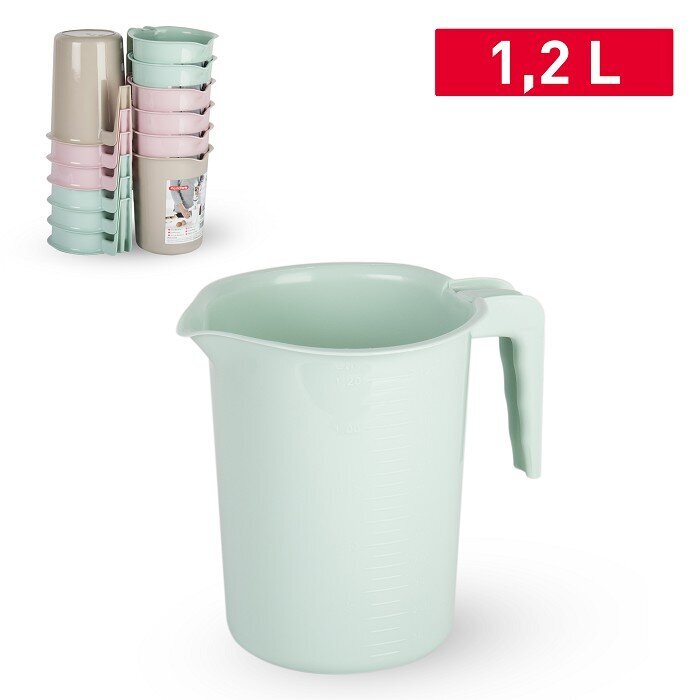 asotis-12l-6019f_reference Plastmasas krūze (kanna) dzērieniem Plastic Forte, 1,2 l, viegla (MIX) - Image 1