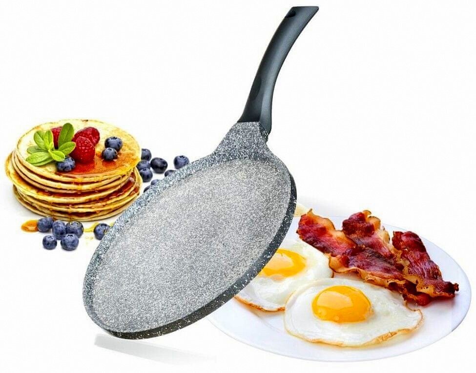 blynu-keptuve-26-cm-granite-grey_reference Lietā alumīnija pankūku panna ar nepiedegošu pārklājumu (indukcijas), Ø26 cm - Image 1