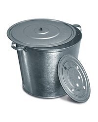 cinkuotas-kibiras-32-l_reference Liels cinkots spainis-konteiners ar vāku, 32 l, Ø47 cm - Image 1