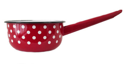 emaliuotas-kausas-su-dangciu-15-l-cf583-atsiliepimai_reference Emaljēts ķipītis ar garu rokturi, 1,5 l, sarkans ar punktiņiem - Image 1