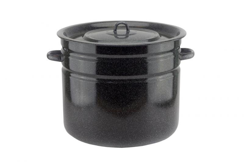 emaliuotas-puodas-32l-66cf9_reference Emaljēts katls-spainis ar vāku, 32 l, Ø42 cm, raibs - Image 1