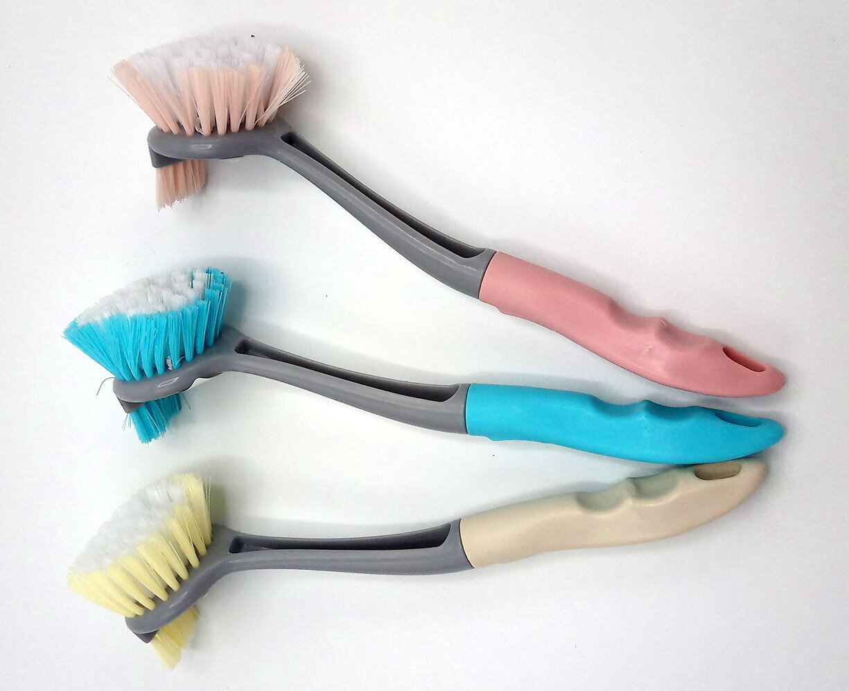 indu-valymo-sepetys-copy-of-37147968_reference Trauku mazgāšanas birste ar iebūvētu dozatoru, 22 cm (Mix krāsas) - Image 1