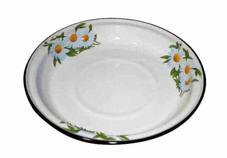 lekste-45-l-16f47_reference Liels emaljēts šķīvis-bļoda ar dekoru, Ø50 cm, balts, 6.5 L - Image 1