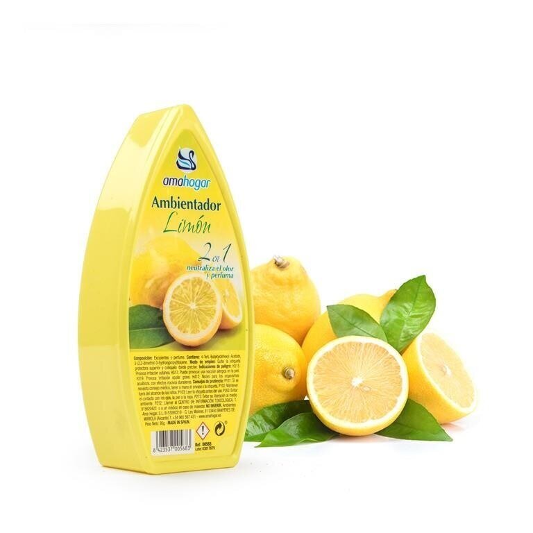 oro-gaivinimo-gelis-citrina-indelyje-95-g-6cf02_reference Gēla gaisa atsvaidzinātājs "Citrons", 95 g (mājai, auto, birojam) - Image 1