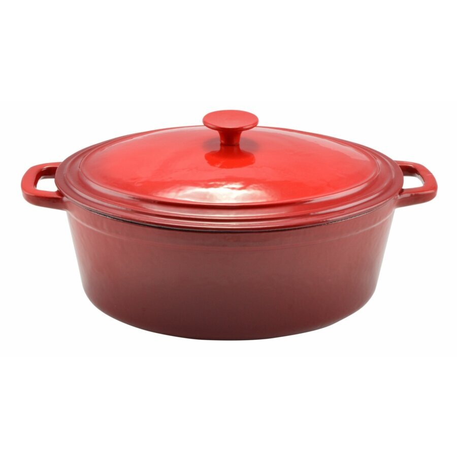 puodas-62-l-d08c0_reference Emaljēts čuguna sautējamais katls ar vāku PERFECT HOME, 6,2 l, 24 cm (Sarkans) - Image 1