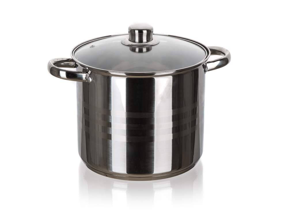 puodas-su-dangciu-72l-e55d4_reference Nerūsējošā tērauda katls ar vāku, 7,2 l, 5 slāņu pamatne (Indukcija) - Image 1