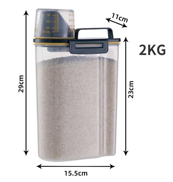 Trauks beramiem produktiem ar dozatoru un mērkausiņu, 2,5 l - Image 2