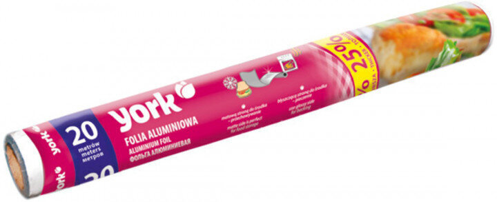 york-aliuminio-folija-20-m_reference Īpaši izturīga alumīnija folija YORK, 20 m (Karstumizturīga līdz 250°C) - Image 1
