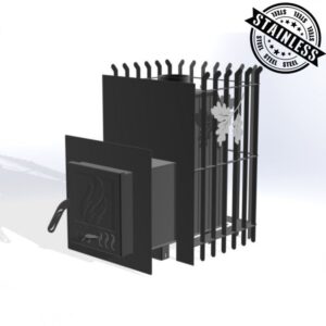 Nerūdijančio plieno pirties krosnelė Etna