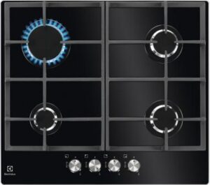 Dujinė kaitlentė Electrolux KGG6426K | Gas on Glass | 60 cm | Juoda