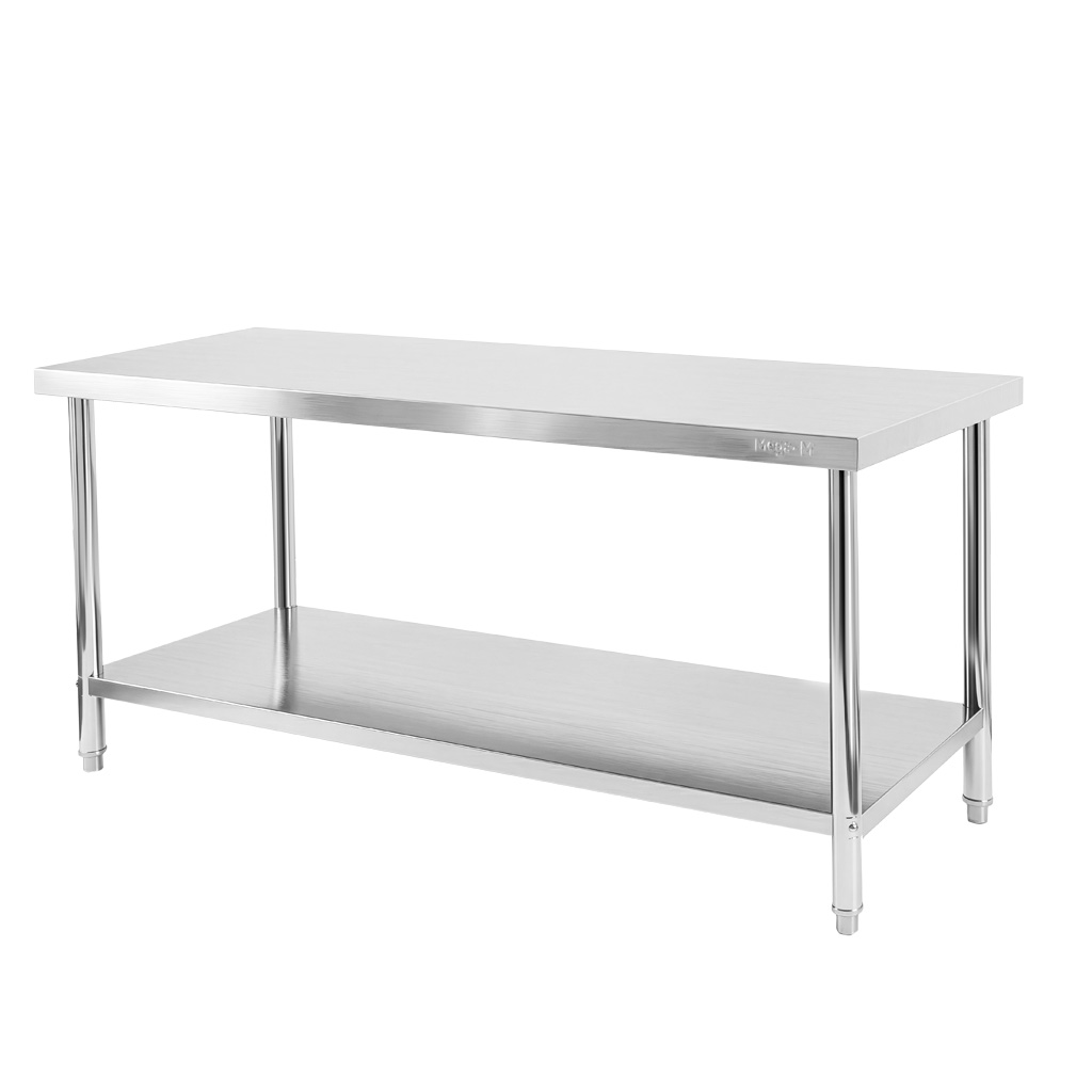 Stol-gastronomiczny-ze-stali-nierdzewnej-centralny-z-polka-Mega-M-X-STANDARD-180x60x85-cm-MTP007878-2 Nerūdijančio plieno gastronominis stalas Mega-M X STANDARD